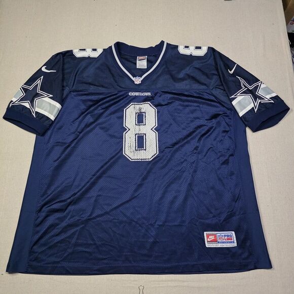 Vintage Nike Team Sports Pro Line Authentic Dallas Cowboys Jersey XXL Aikman #8 - Picture 1 of 7